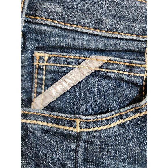 ARIAT Rebar Mid-Rise Boot Cut Women's Denim Jeans Siize 34R - Picture 5 of 9